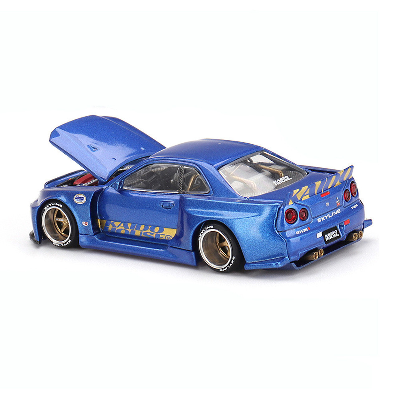Mini GT KAIDO 1/64 NISSAN SKYLINE GTR R34 Shinjuku Die Cast