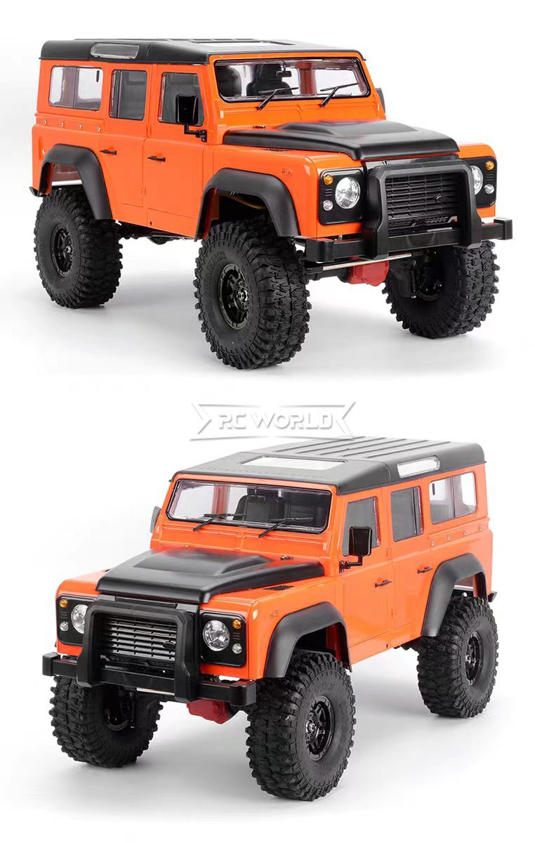 RC 1/10 LAND ROVER DEFENDER 110 4X4 2-Speed Diff Lock *RTR* -ORANGE- RC 1/10 LAND ROVER DEFENDER 110 4X4 2-Speed Diff Lock *RTR* -ORANGE-