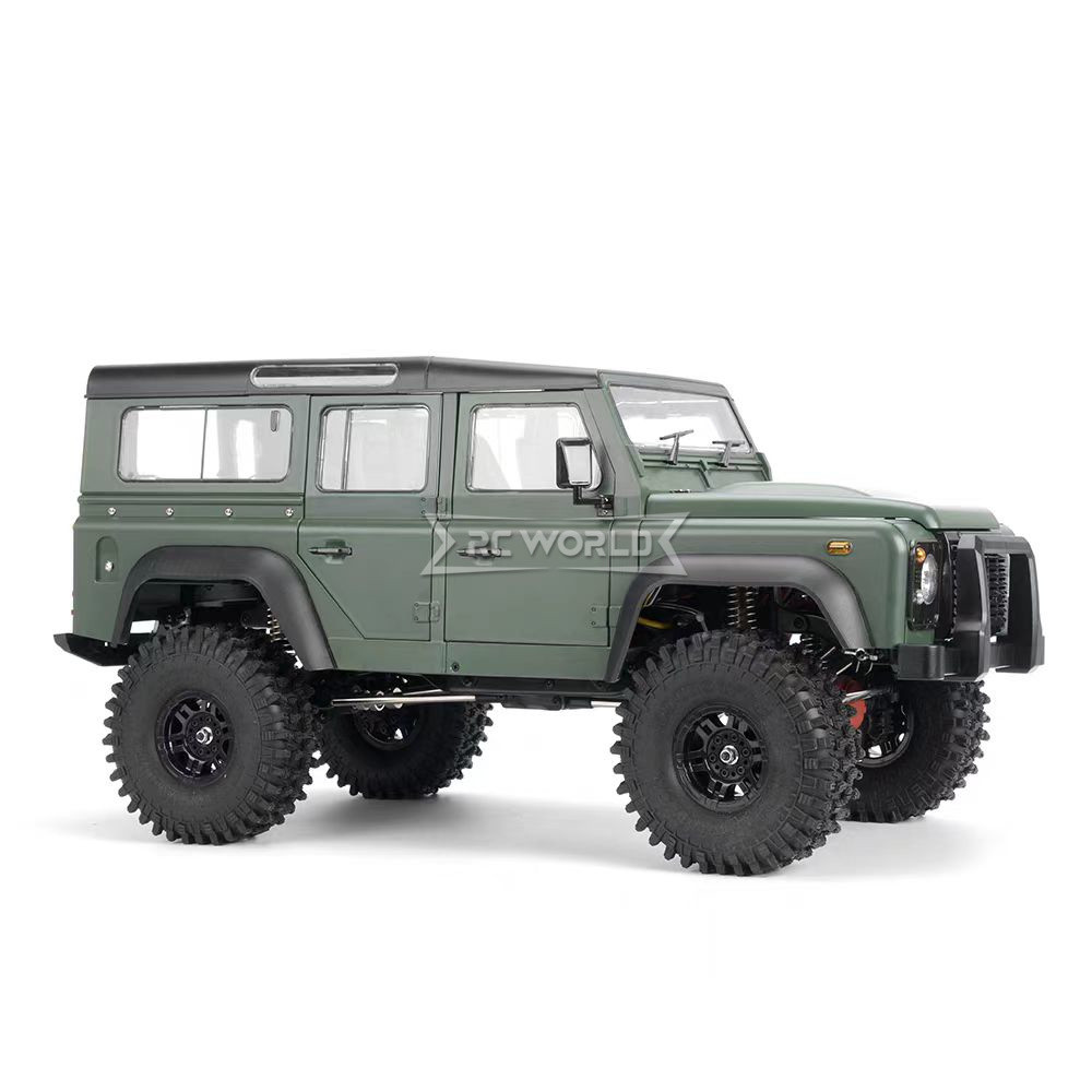 RC 1/10 LAND ROVER DEFENDER 110 4X4 2-Speed Diff Lock *RTR* -GREEN-