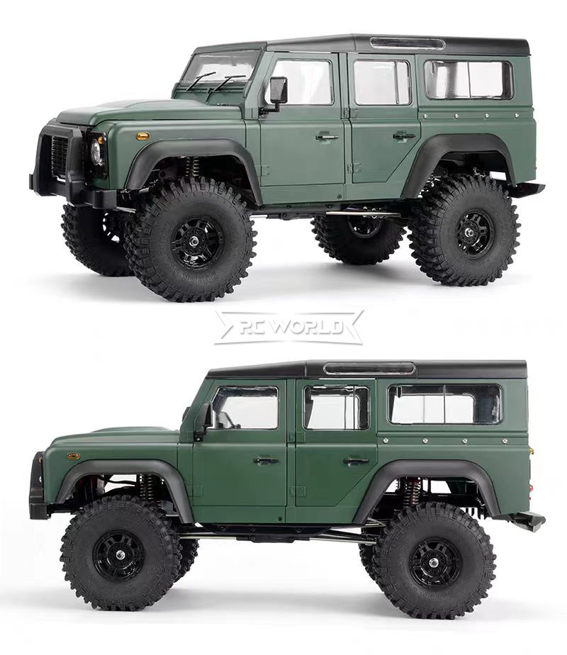 RC 1/10 LAND ROVER DEFENDER 110 4X4 2-Speed Diff Lock *RTR* -GRAY-