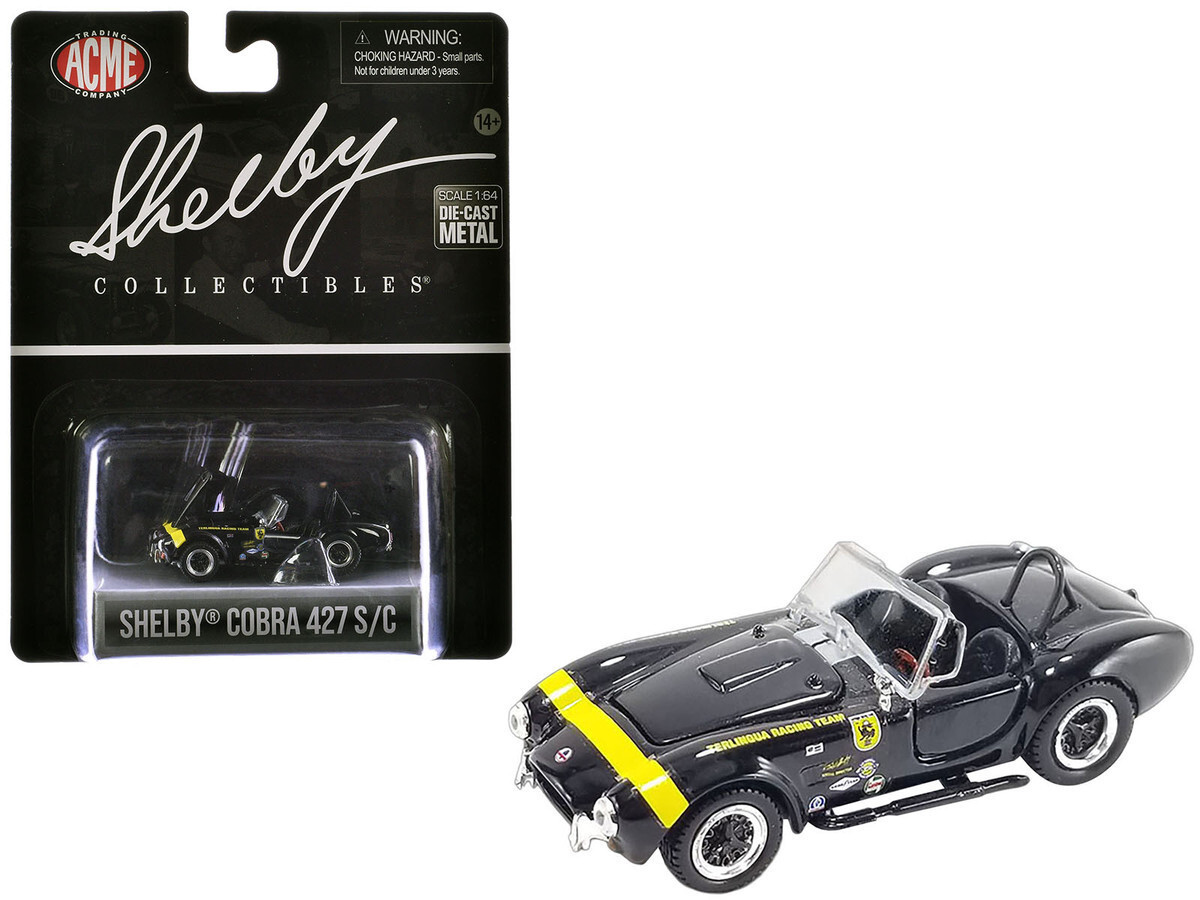 Shelby Collectibles 1/64 SHELBY COBRA 427 S/C Die Cast Model -BLACK-