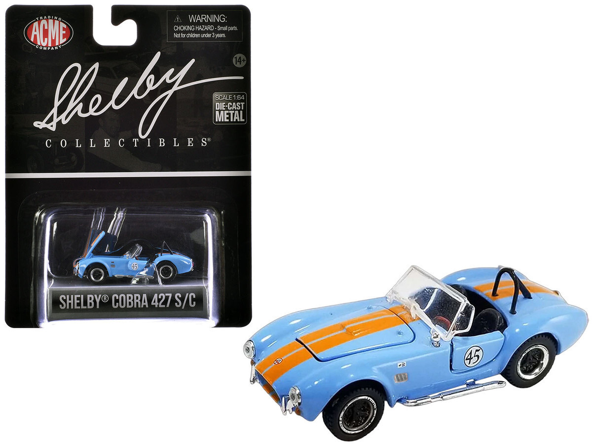 Shelby Collectibles 1/64 SHELBY COBRA 427 S/C Die Cast Model -GULF-