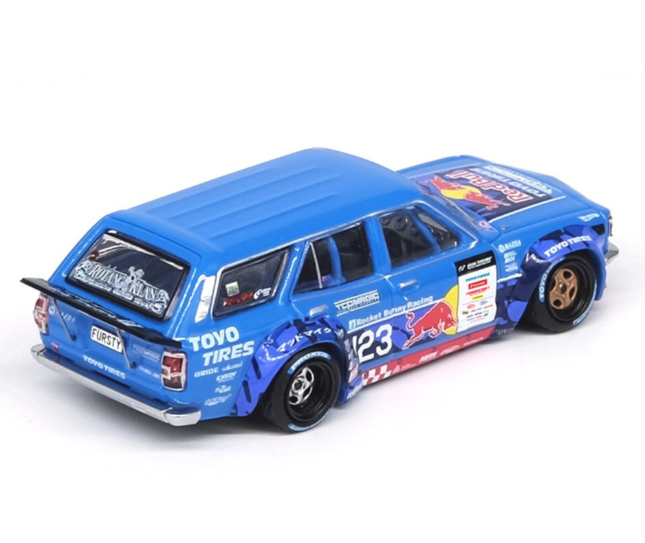 1/64 Die Cast MAD MIKE 1976 MAZDA RX3 Station Wagon D1GP 2024