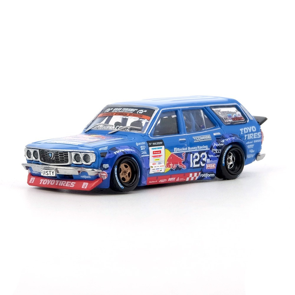 1/64 Die Cast MAD MIKE 1976 MAZDA RX3 Station Wagon D1GP 2024