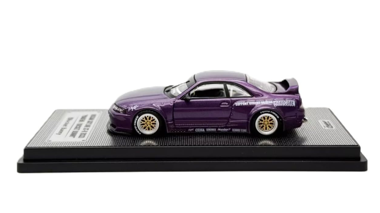 1/64 Die Cast NISSAN SKYLINE GTR R33 Pandem Rocket Bunny Model Car