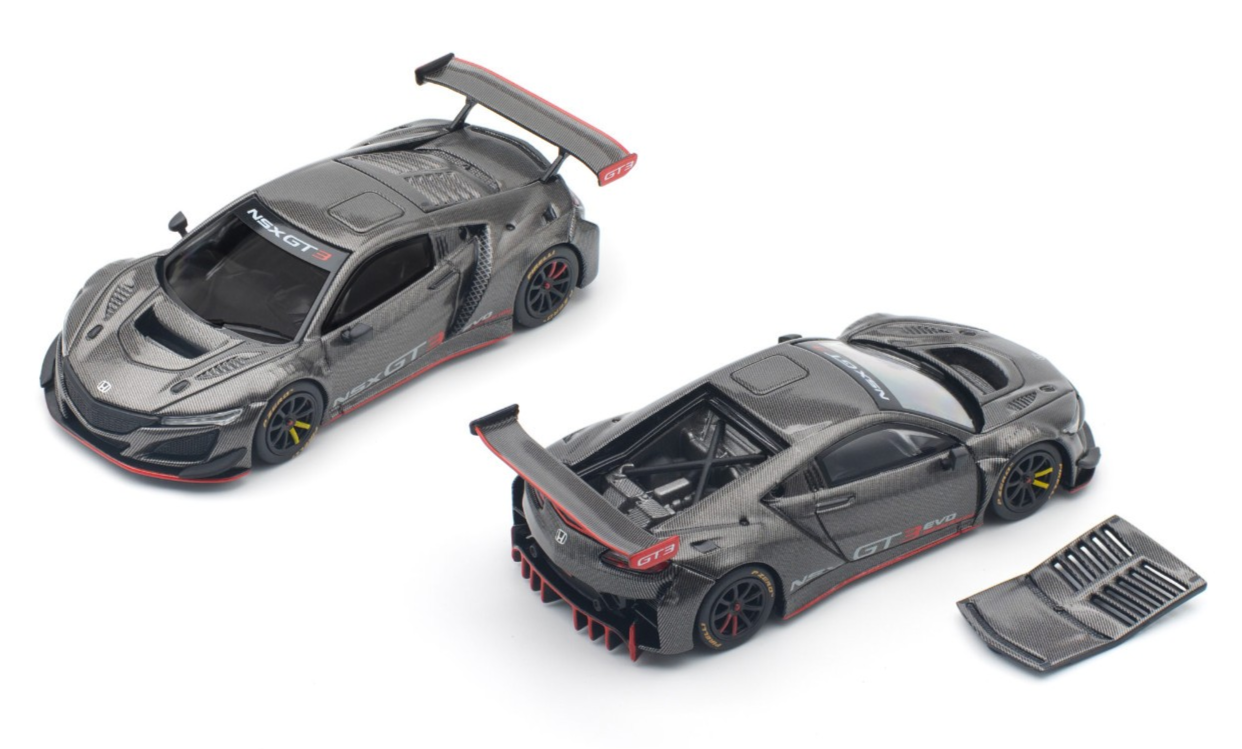 Pop 1/64 Die Cast ACURA NSX GT3 EVO 22 Carbon Edition Model Car