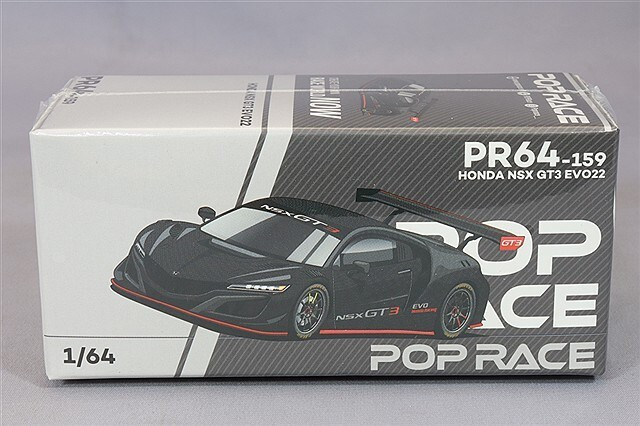 Pop 1/64 Die Cast ACURA NSX GT3 EVO 22 Carbon Edition Model Car