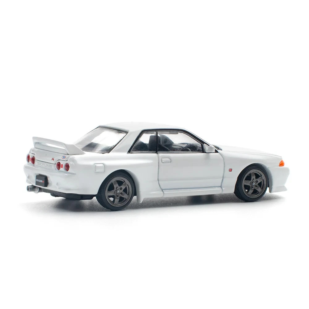 Pop 1/64 Die Cast NISSAN SKYLINE GTR R32 Model Car -WHITE-