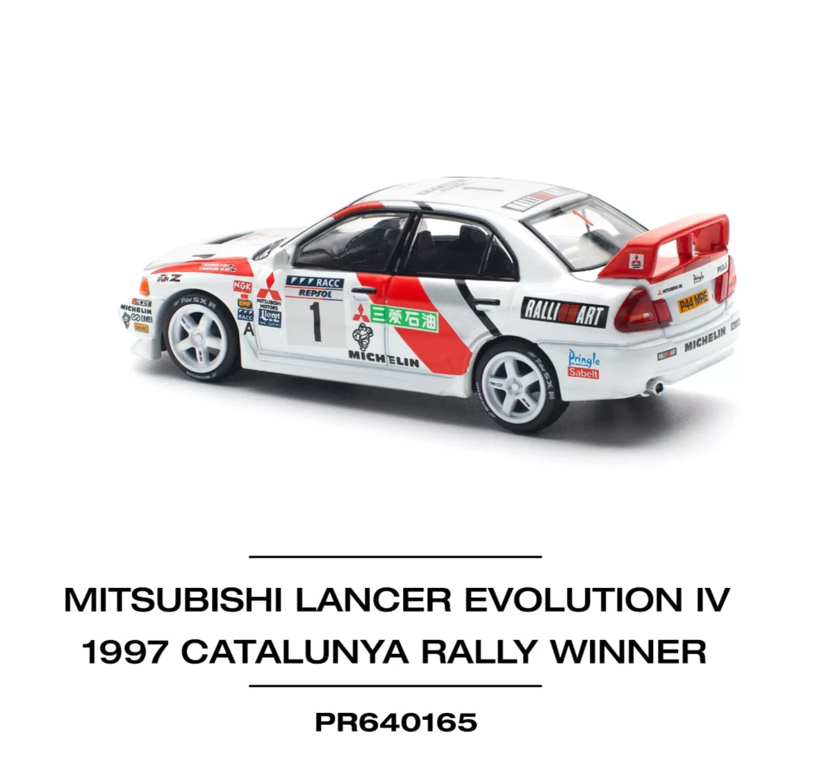 Pop 1/64 Die Cast MITSUBISHI LANCER EVO IV WRC Model Car