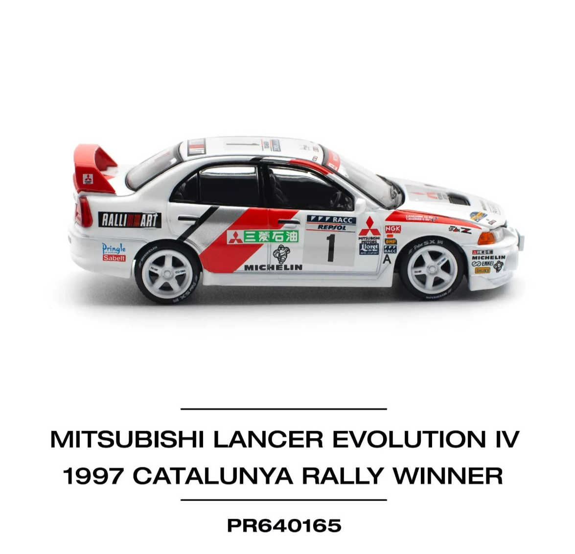 Pop 1/64 Die Cast MITSUBISHI LANCER EVO IV WRC Model Car