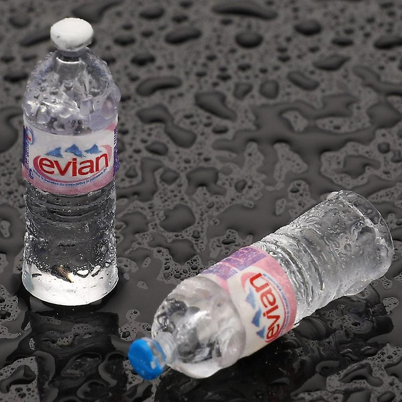 1/10 Scale EVIAN NATURAL SPRING WATER 8 Bottles + Box (9pcs)