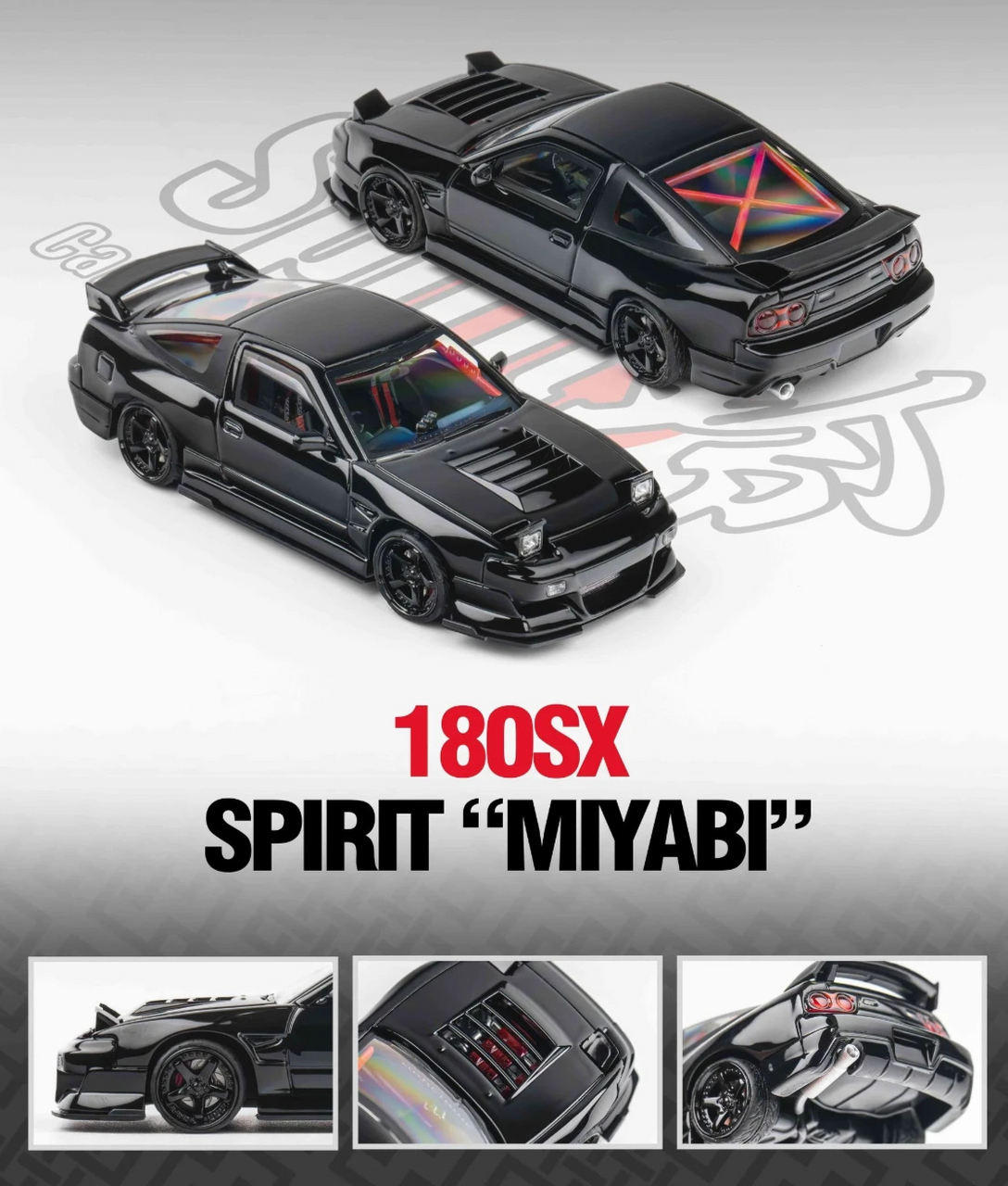 京商 ミニッツ ボディ NISSAN 180SX エアロ MZP432W MR03 VE EVO RM