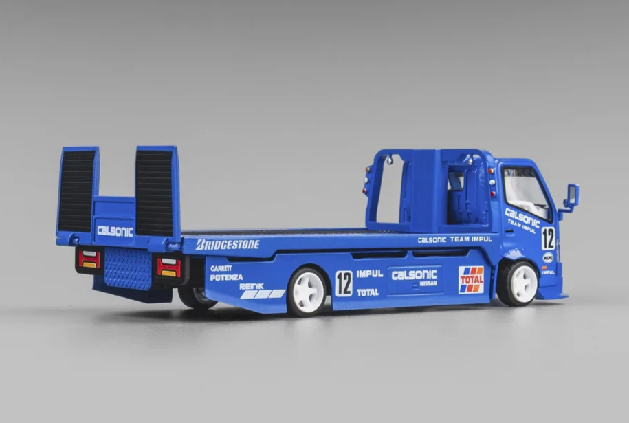1/64 Metal FLATBED CUSTOM TOW TRUCK *CALSONIC* Model Truck