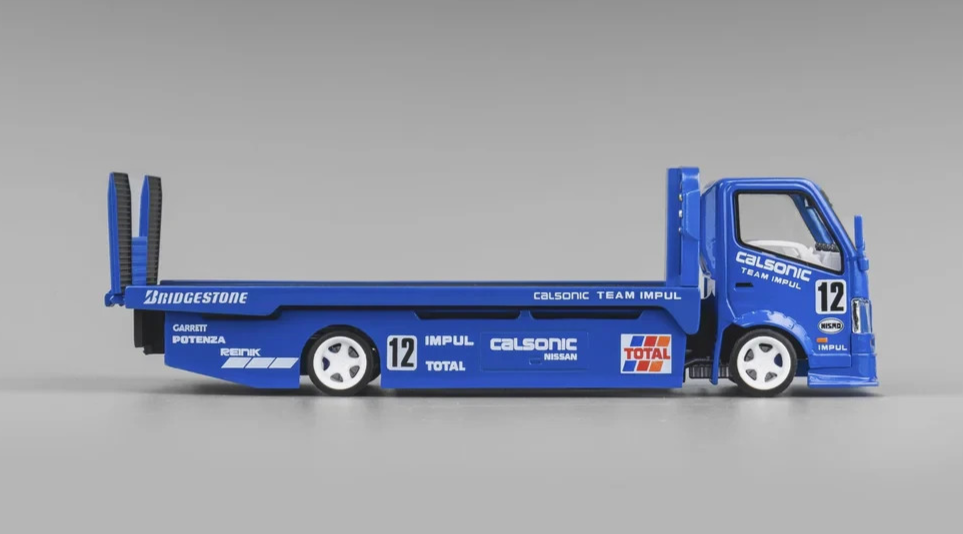 1/64 Metal FLATBED CUSTOM TOW TRUCK *CALSONIC* Model Truck