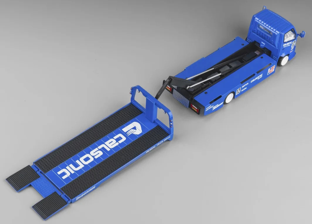 1/64 Metal FLATBED CUSTOM TOW TRUCK *CALSONIC* Model Truck