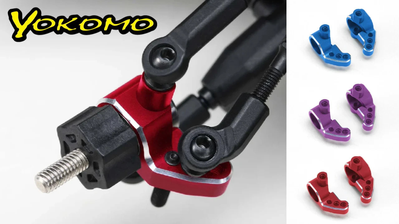 Yokomo 1/10 ALUMINUM Lightweight SP STEERING BLOCK (2PCS) -BLUE