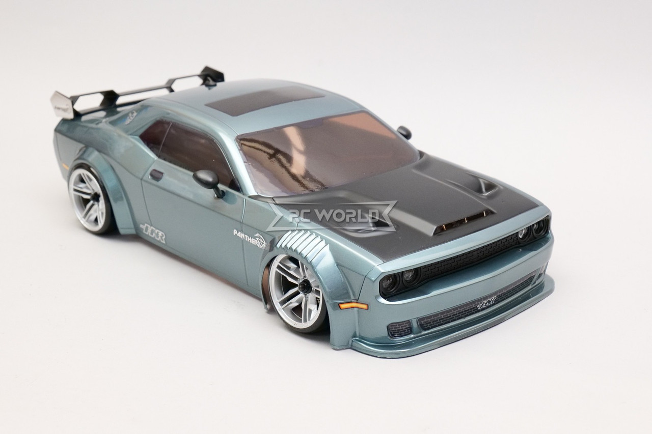 1/10 RC Car BODY Shell DODGE HELLCAT Panther w/ LED *FINISHED* -RED-