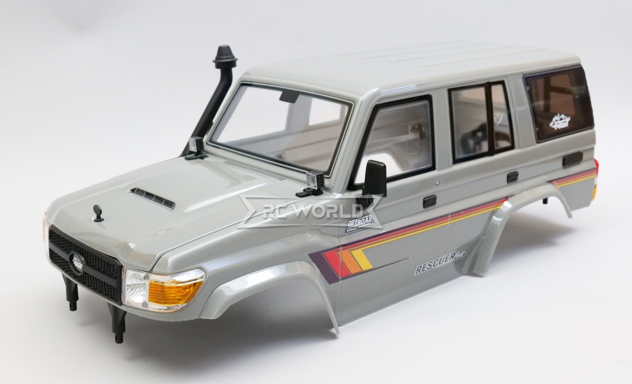 RC 1/10 Truck Body TOYOTA LAND CRUISER LC71 RESCUER *Finished