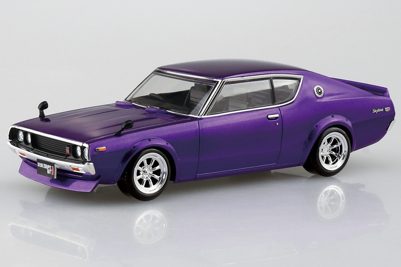 Aoshima 1/32 NISSAN SKYLINE GT-R C110 Custom Snap Model Kit *SILVER*