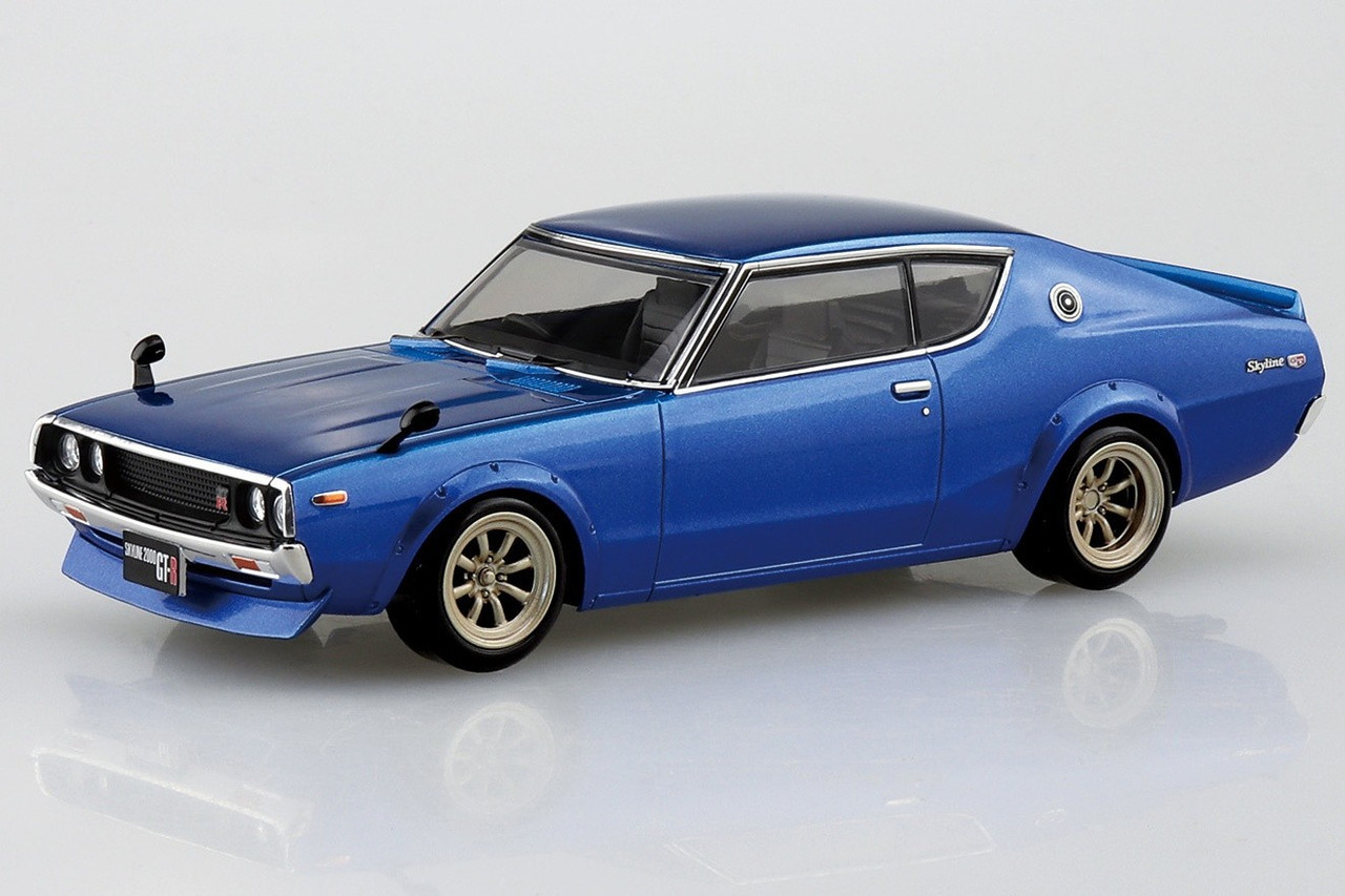 Aoshima 1/32 NISSAN SKYLINE GT-R C110 Custom Snap Model Kit *BLUE*