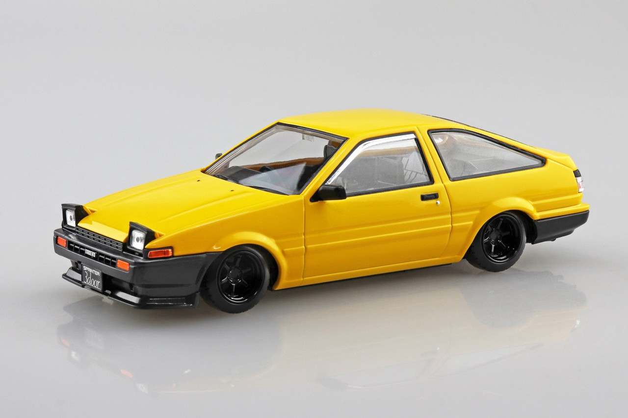 Aoshima 1/32 TOYOTA SPRINTER TRUENO Custom Wheels Snap Model Kit *RED*