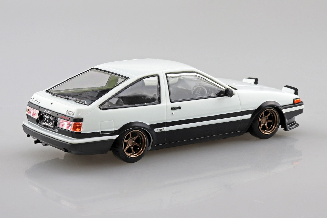 Aoshima 1/32 TOYOTA SPRINTER TRUENO Custom Wheels Snap Model Kit *RED*