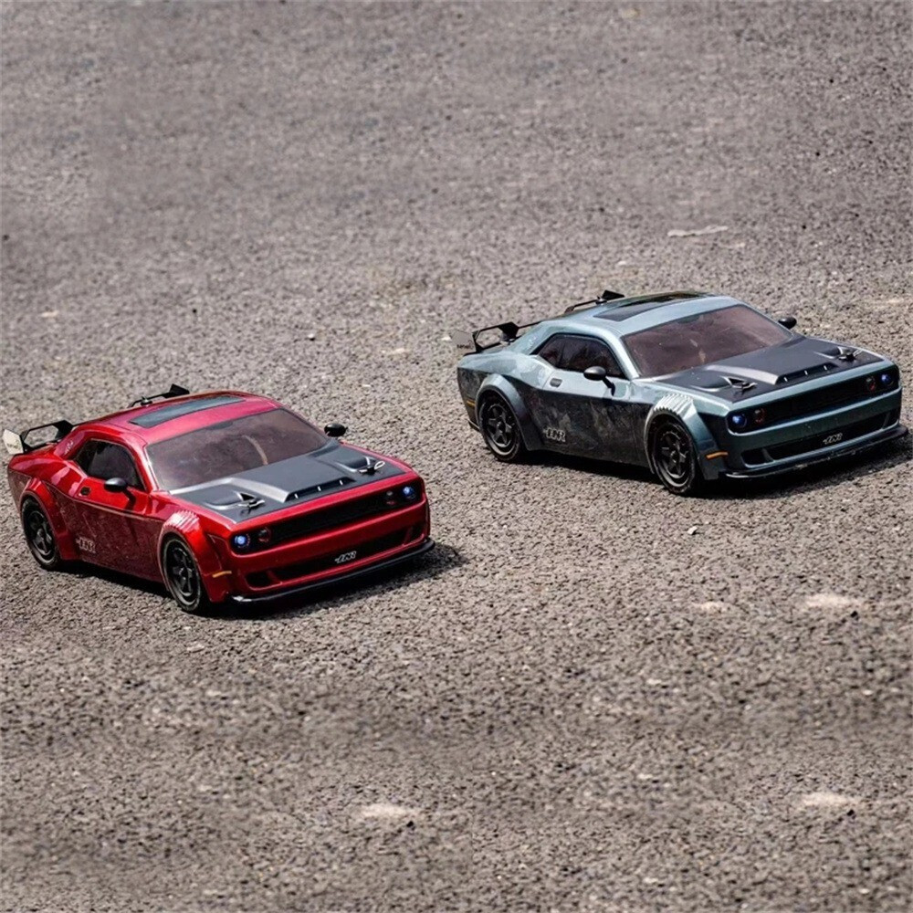 RC 1/10 DODGE CHALLENGER HELLCAT SRT Brushless AWD Drift Car w