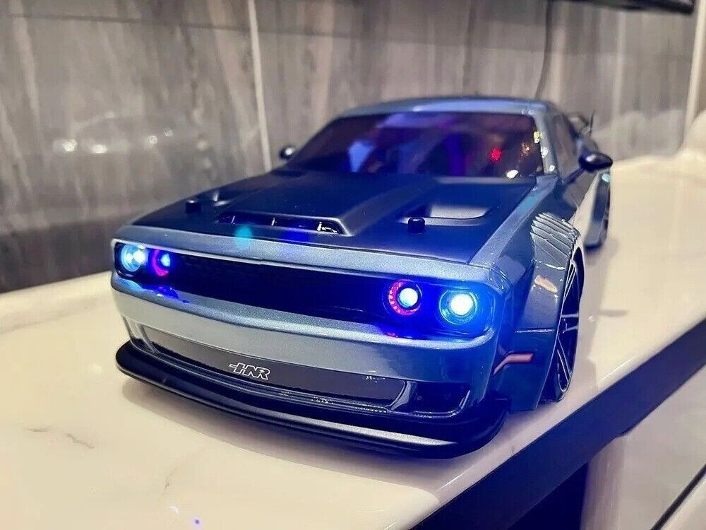 RC 1/10 DODGE CHALLENGER HELLCAT SRT Brushless AWD Drift Car w