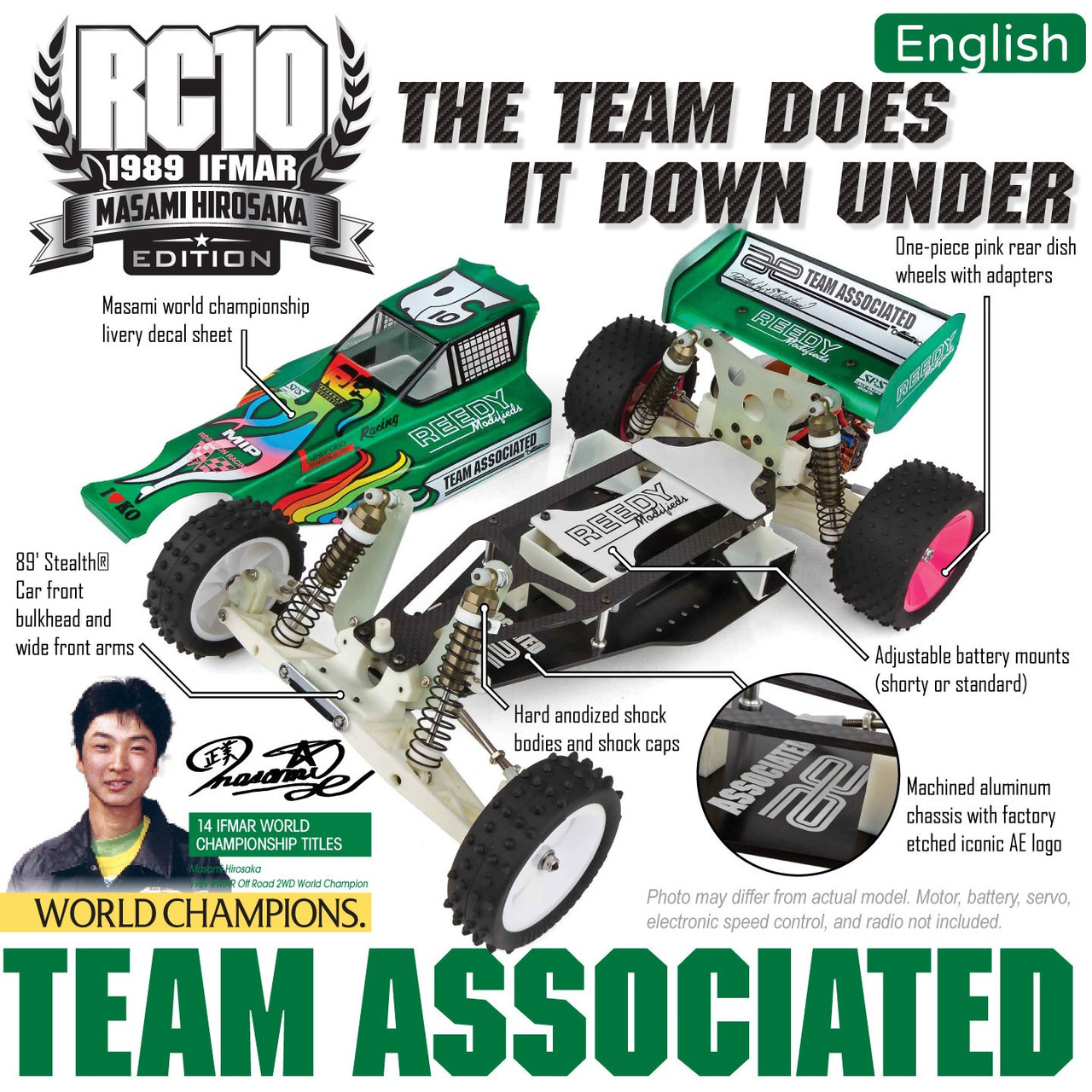 ホビーラジコン ASSOCIATED RC10 Masami Edition Team Associated RC10 1/10 RC BUGGY 1989 Stealth Masami