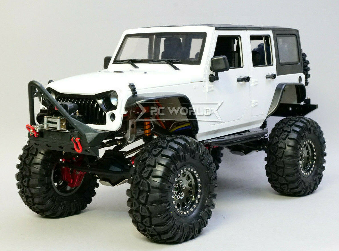 1/10 Scale JEEP WRANGLER RUBICON Hard Body Shell 4 Door -RED-