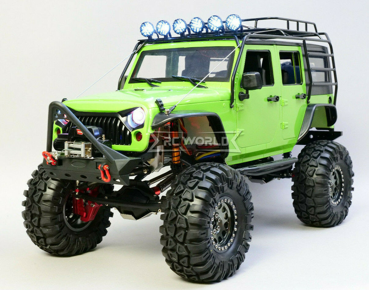 1/10 Scale JEEP WRANGLER RUBICON Hard Body Shell 4 Door -RED-