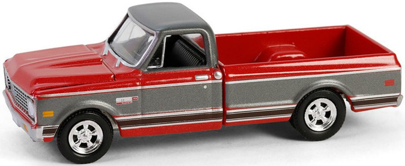Greenlight 1/64 CHEVY 1972 CHEYENNE C10 Short Bed -RED-
