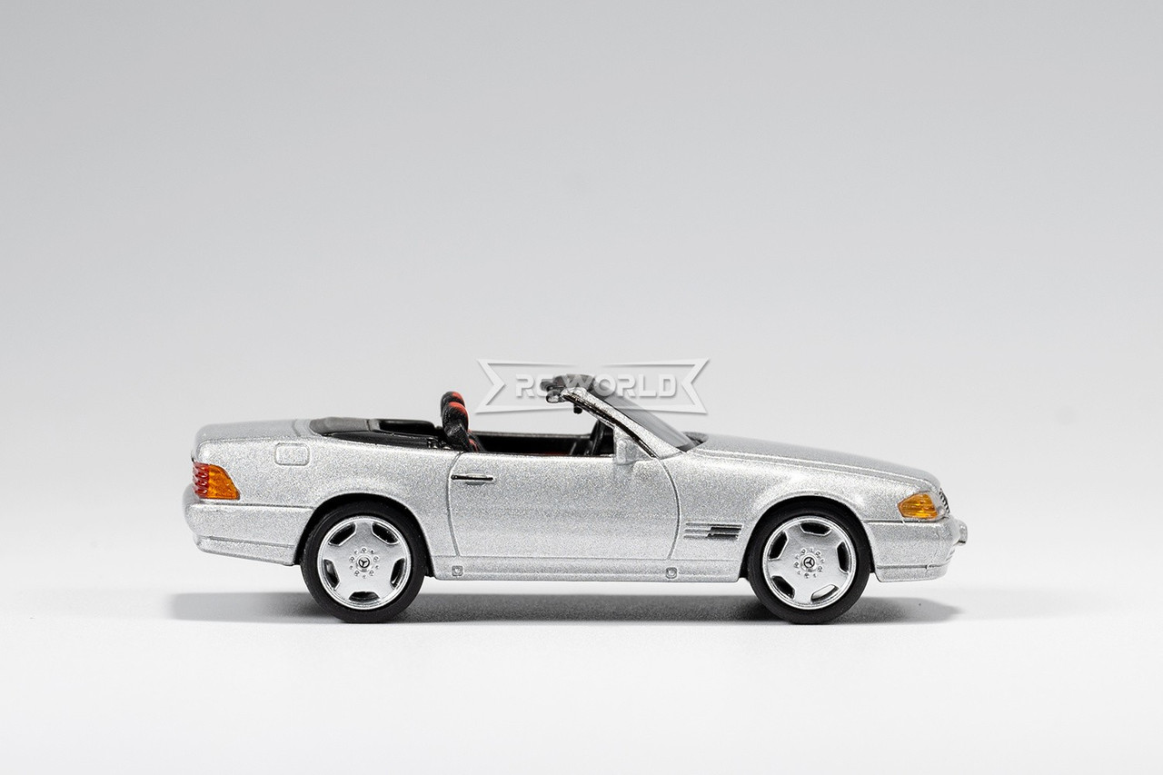 GCD 1/64 MERCEDES BENZ SL500 Convertible 2001 Die Cast Car -SILVER-