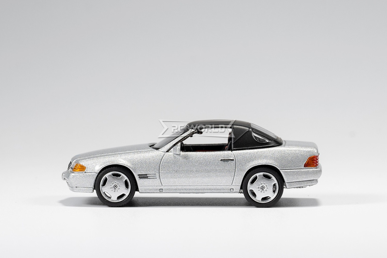 GCD 1/64 MERCEDES BENZ SL500 Convertible 2001 Die Cast Car -SILVER-
