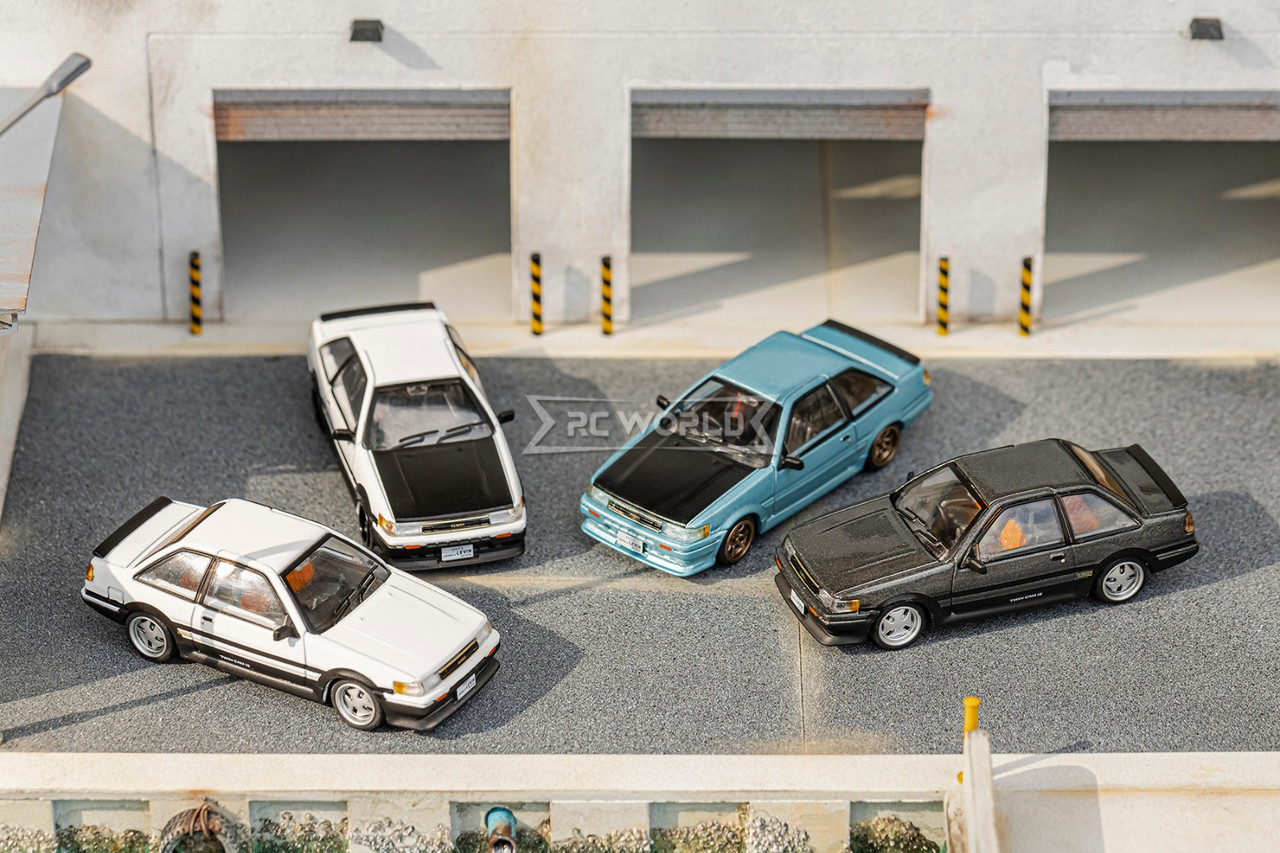 GCD 1/64 TOYOTA COROLLA LEVIN 1983 (RHD) Die Cast Car -WHITE-