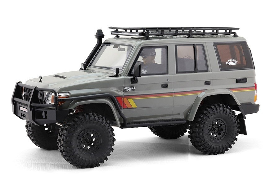RC 1/10 TOYOTA LAND CRUISER LC76 2-Speed w/ LED - GREY -RTR--