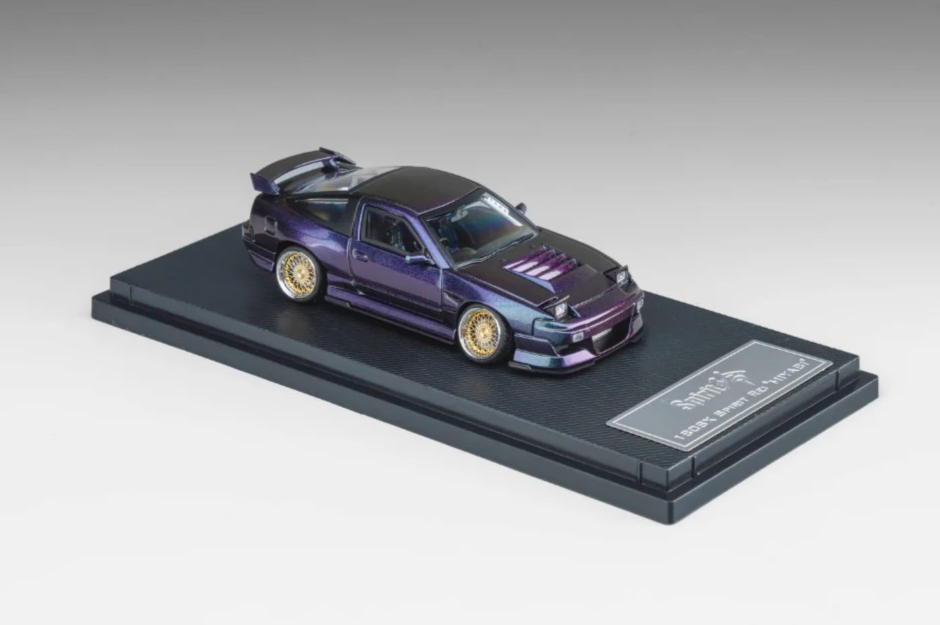1/64 Metal NISSAN 180SX w/ Pop Up/Interior/Engine Model Car