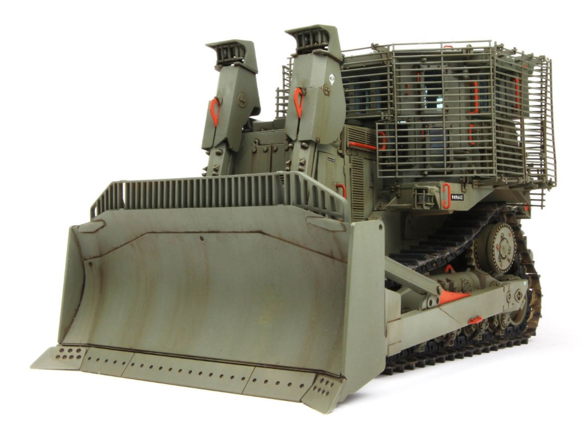 Meng 1/35 D9R ARMORED BULLDOZER W/ SLAT ARMOR Plastic Model Kit