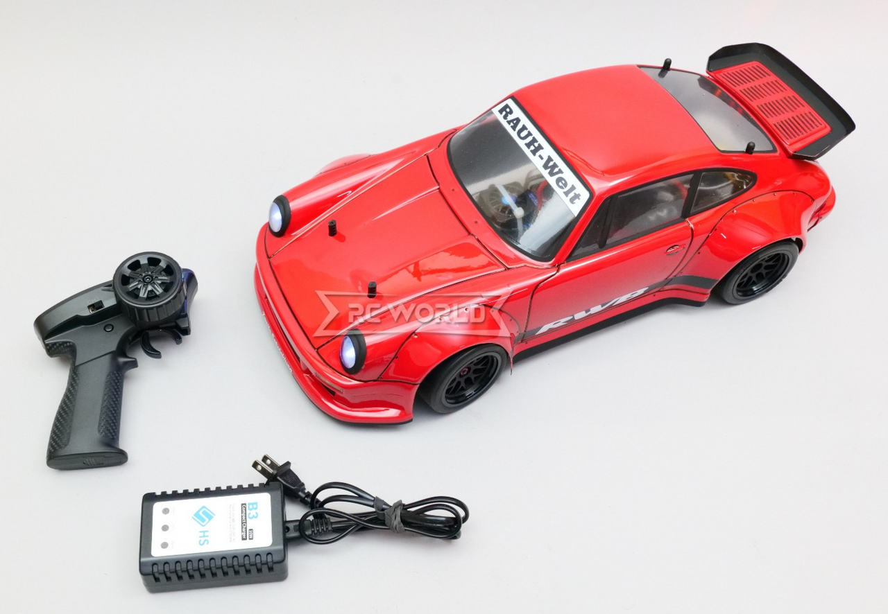 RC 1/10 PORSCHE 930 TURBO RWB Brushless AWD Street Car -RTR- *RED*