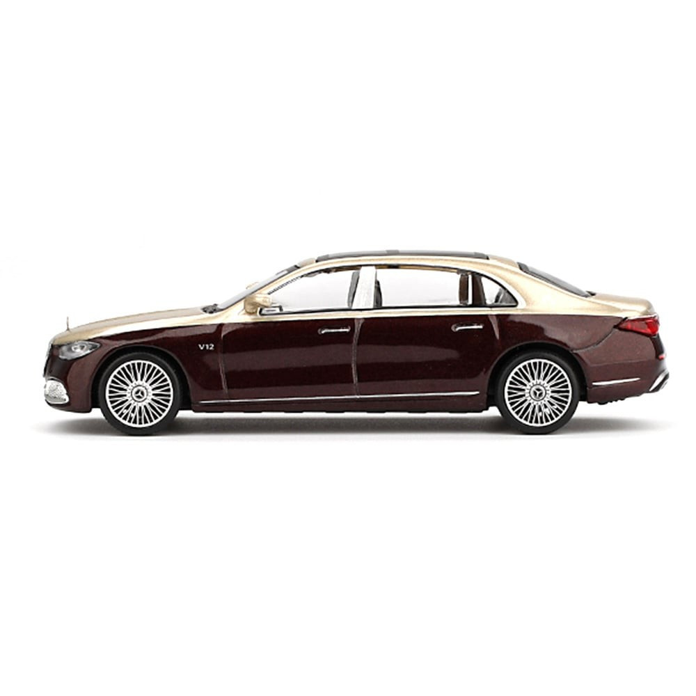Mini GT 1/64 MERCEDES BENZ MAYBACH S680 Die Cast Model -GOLD/RED-