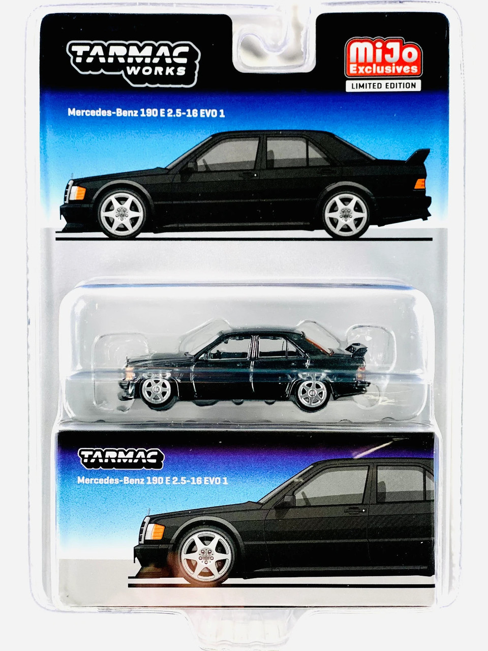 Tarmac Works 1/64 MERCEDES BENZ 190E 2.5 EVO Die Cast Model -BLACK-