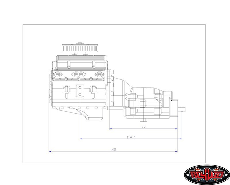 RC4WD 1/10 TCI Heavy Duty TRANSMISSION R4 SINGLE SPEED #Z-U0031
