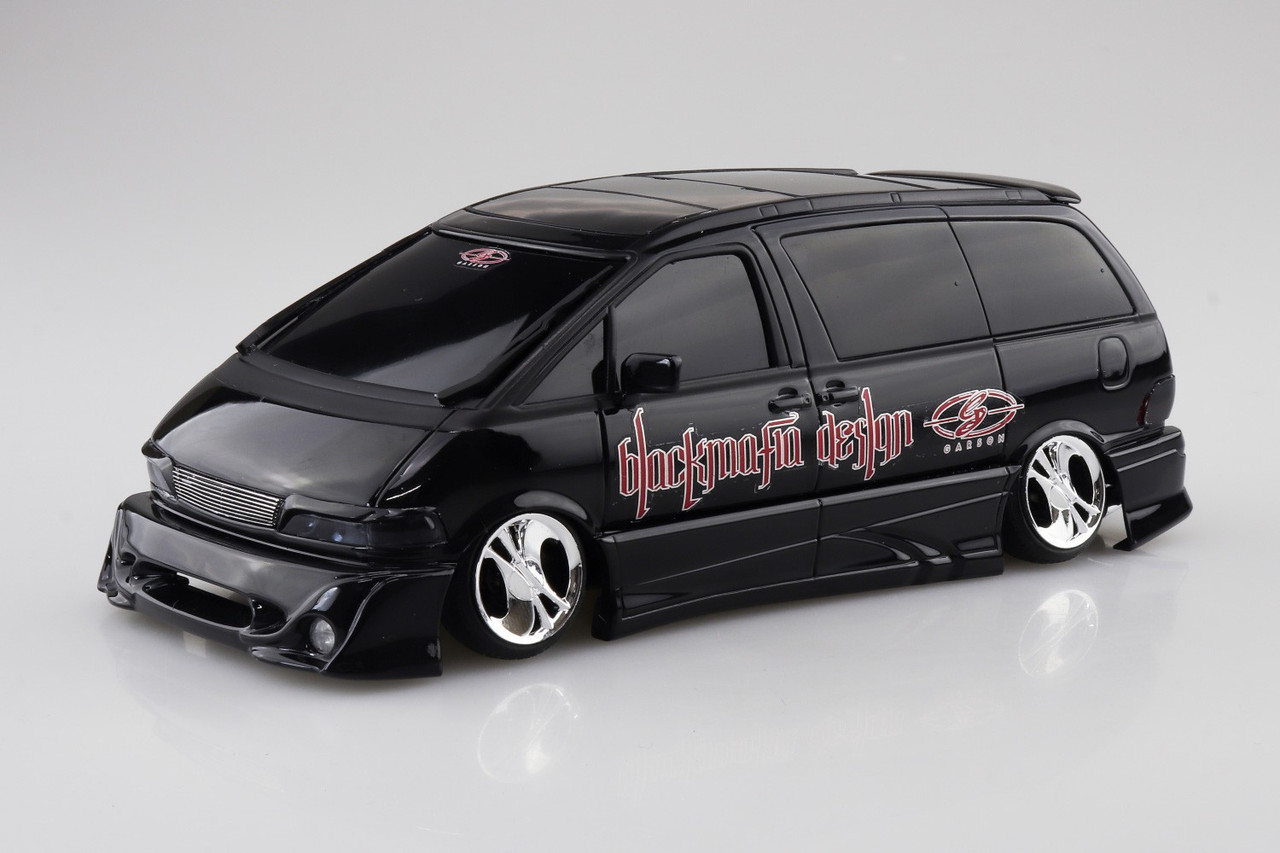 Aoshima 1/24 TOYOTA Mini Van 1998 ESTIMA Black Mafia Plastic Model Kit