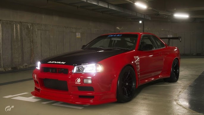 Aoshima 1/24 Nissan MCR BNR34 SKYLINE GT-R 2002 Plastic Model Kit