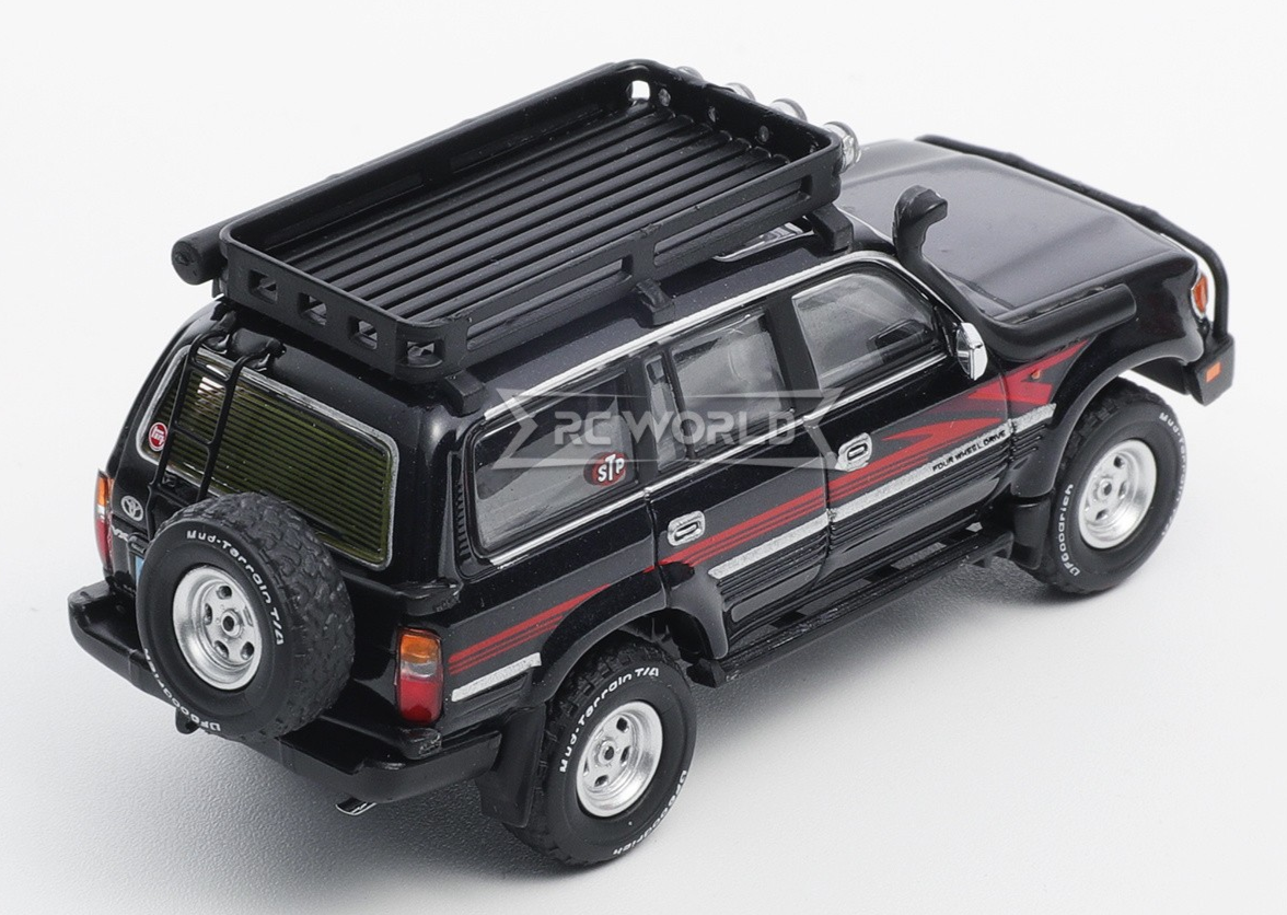 1/64 Toyota LC80 SUV モデル ルーフラック付き GCD 1/64 TOYOTA LAND CRUISER LC80 W/ Accessories Die Cast Truck