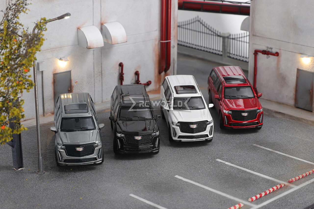 GCD 1/64 CADILLAC ESCALADE ESV Die Cast Truck -WHITE-