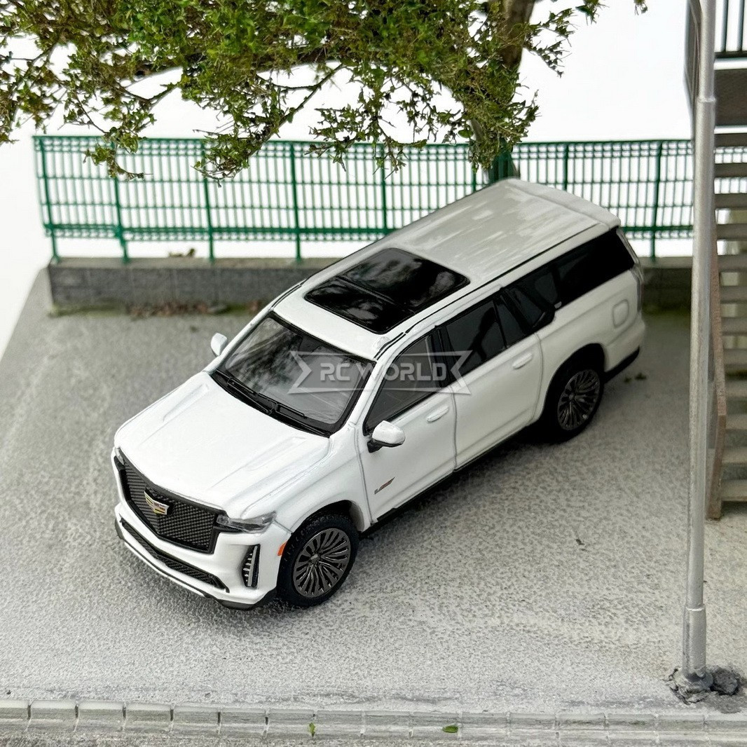 GCD 1/64 CADILLAC ESCALADE ESV Die Cast Truck -WHITE-
