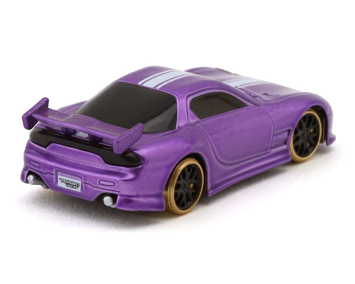 RC 1/76 Micro Car MAZDA RX7 Drift w/ LED Lights -PURPLE-C61
