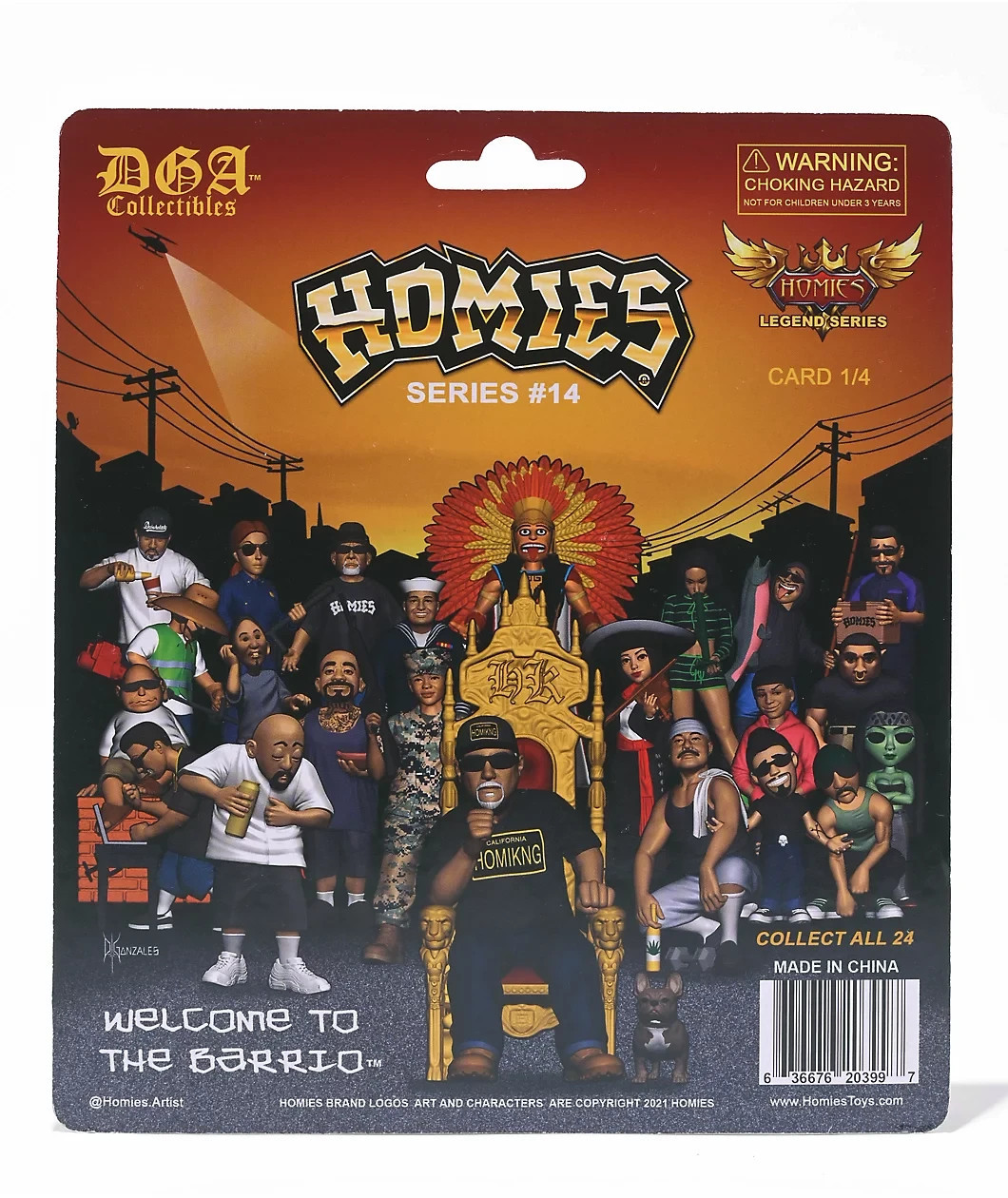 DGA 1/24 HOMIES SERIES 14 Low Rider FIGURES 6-Pack #20399 (2/4)