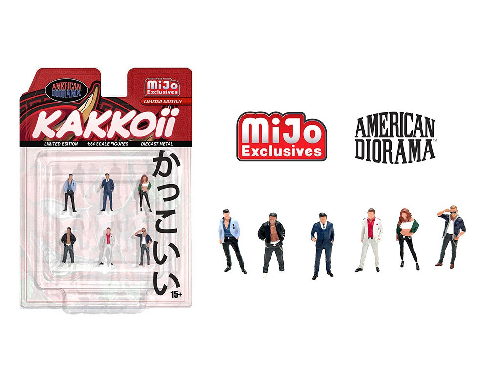American Diorama 1/64 KAKKOII Japanese Die Cast FIGURES #AD-2425MJ